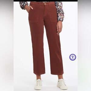 Tribal Women’s Cropped  Micro Corduroy stretch Ankle Pants